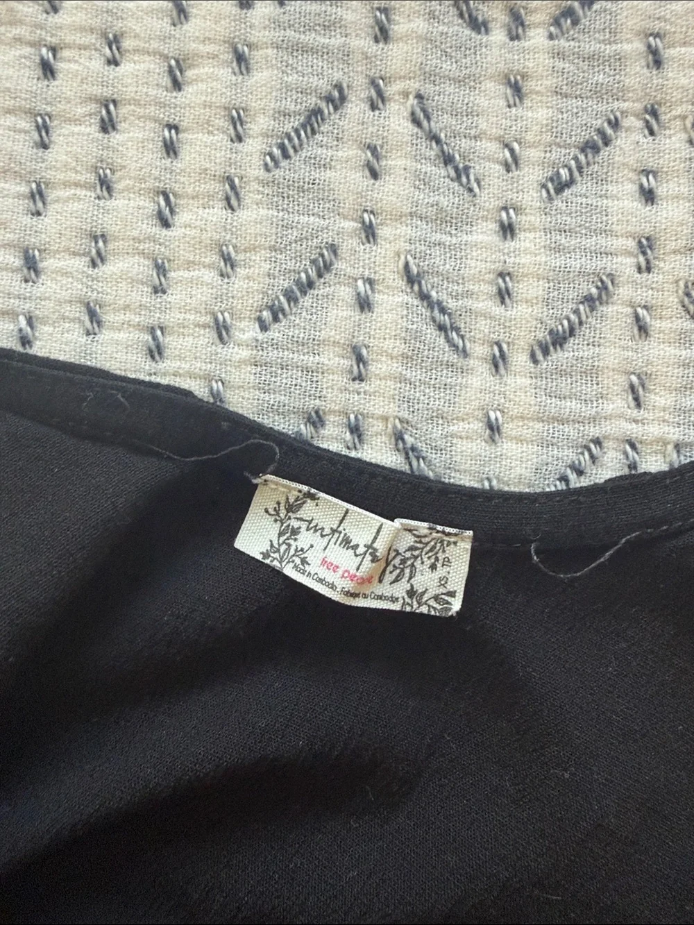 NWOT Free People Black Onesie Bodysuit